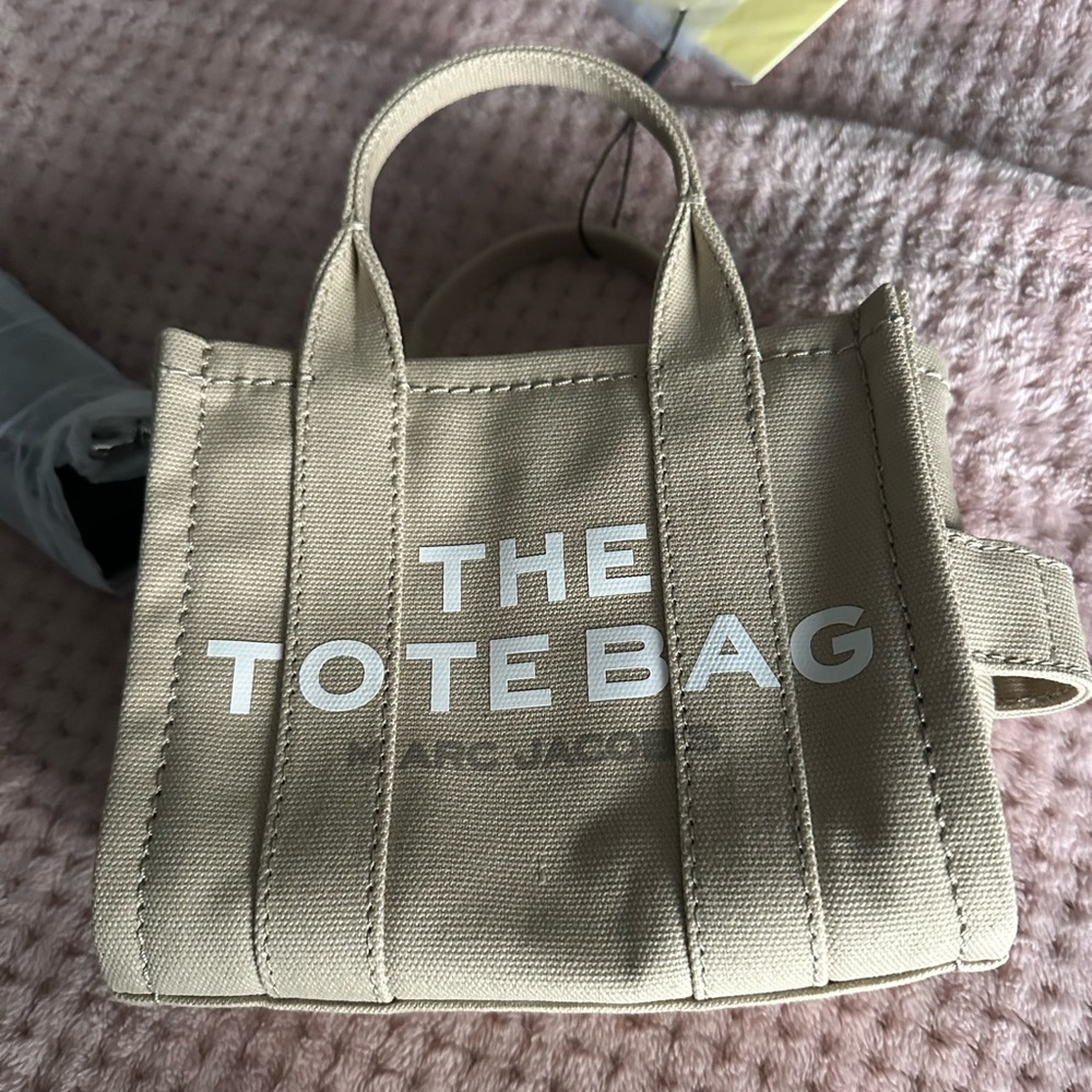 Marc Jacobs Beige Canvas Tote Bag Small